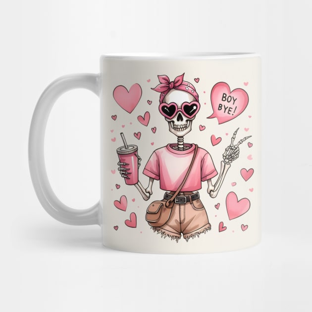 Boy Bye! Skeleton Anti Valentines Day by Nessanya